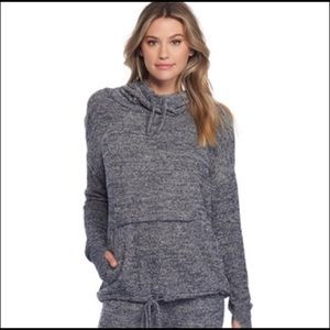 Barefoot Dreams Pebble Beach Cowl Neck Hoodie S